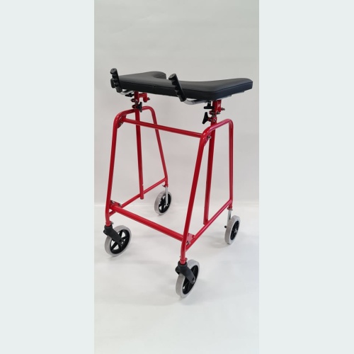 Rehab Forearm Walker with Pulpit Top - 2 8" Castors / 2 8" Wheels