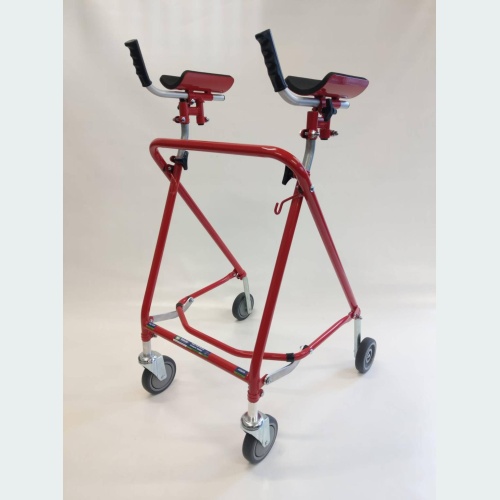Easy Fold Rehab Forearm Walker with Forearm Troughs - 2 Castors / 2 Wheels