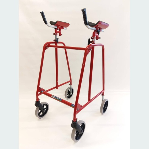 Rehab Forearm Walker with Standard Handles - 2 8" Castors / 2 8" Wheels
