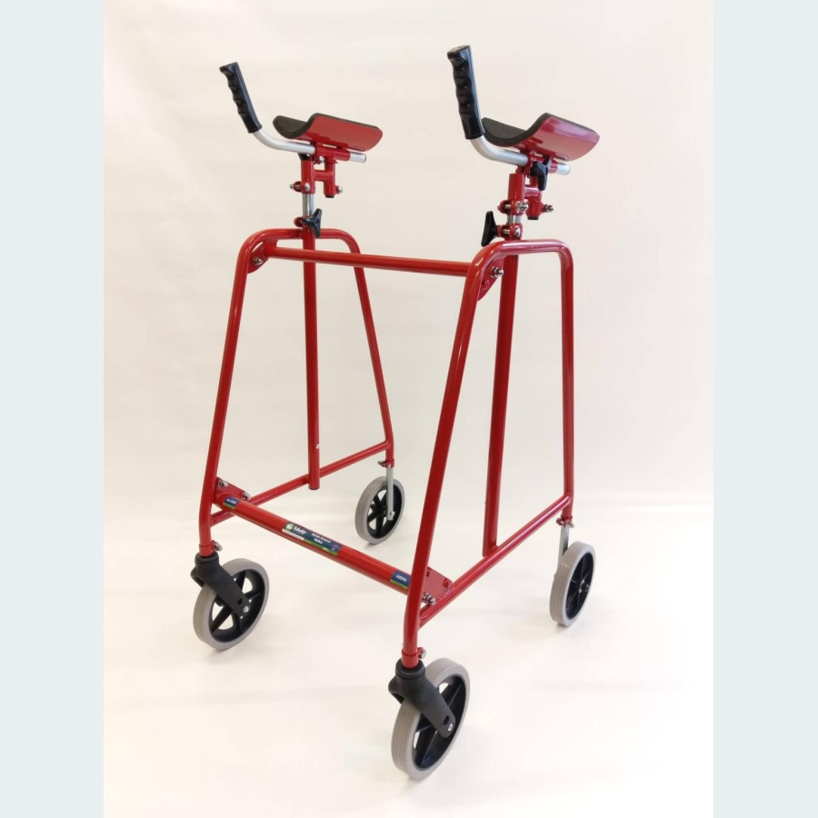 Rehab Forearm Walker with Standard Handles - 2 8" Castors / 2 8" Wheels