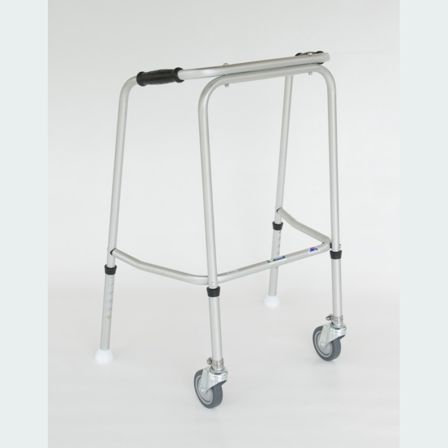 Standard Adjustable Walker - SHORT - 2 Castors / 2 Glide Feet