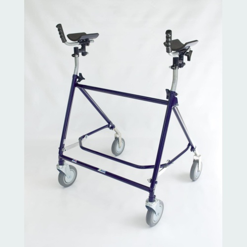 Super Giant Rehab Walker with Forearm Troughs - 2 Castors / 2 Wheels Super Giant Rehab Walker with Forearm Troughs - 2 Castors / 2 Wheels