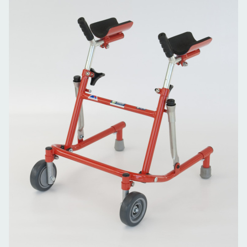 Tiny Tot Walker with Forearm Troughs - 2 Wheels / 2 Rubber Feet