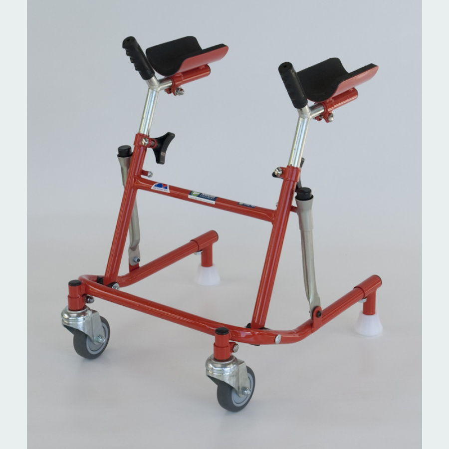 Tiny Tot Walker with Forearm Troughs - 2 Castors / 2 Glide Feet