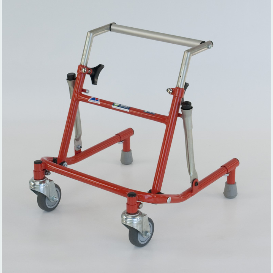 Tiny Tot Walker with Pram Handle - 2 Castors / 2 Rubber Feet