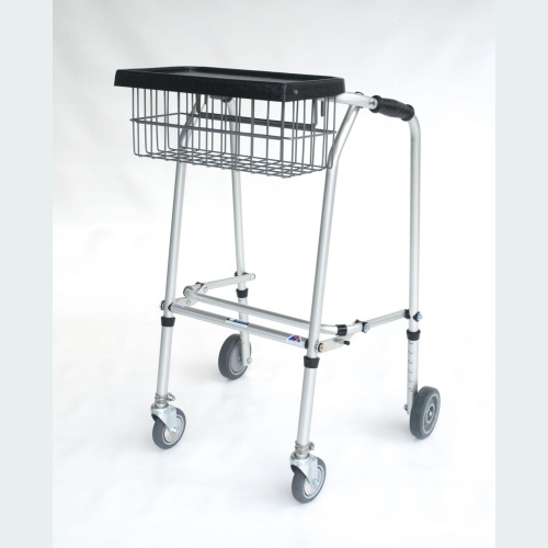 Aluminium Folding Adjustable Walker - 2 Castors / 2 Wheels