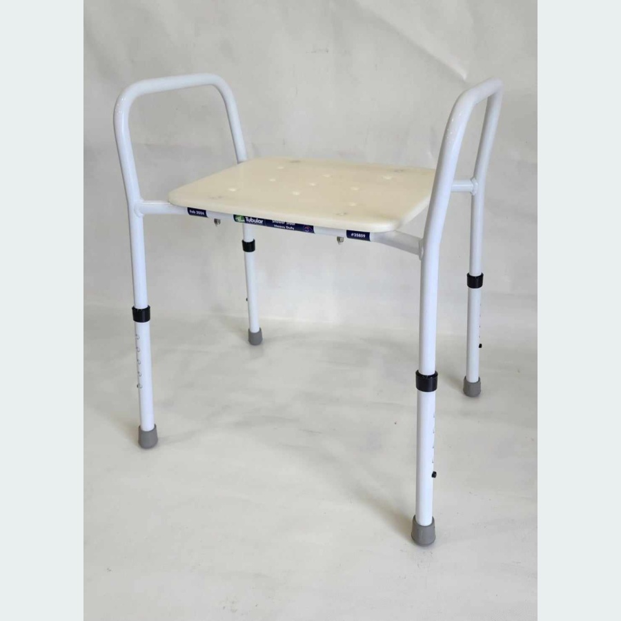 Shower Stool Heavy Duty Adjustable Height With Arms