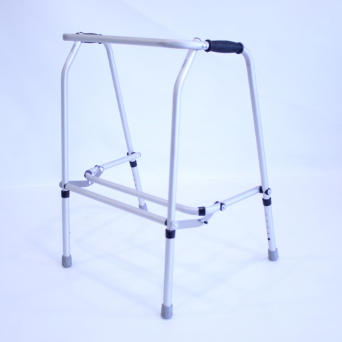 Bariatric Aluminium Folding Adjustable Walker - 4 Rubber Feet