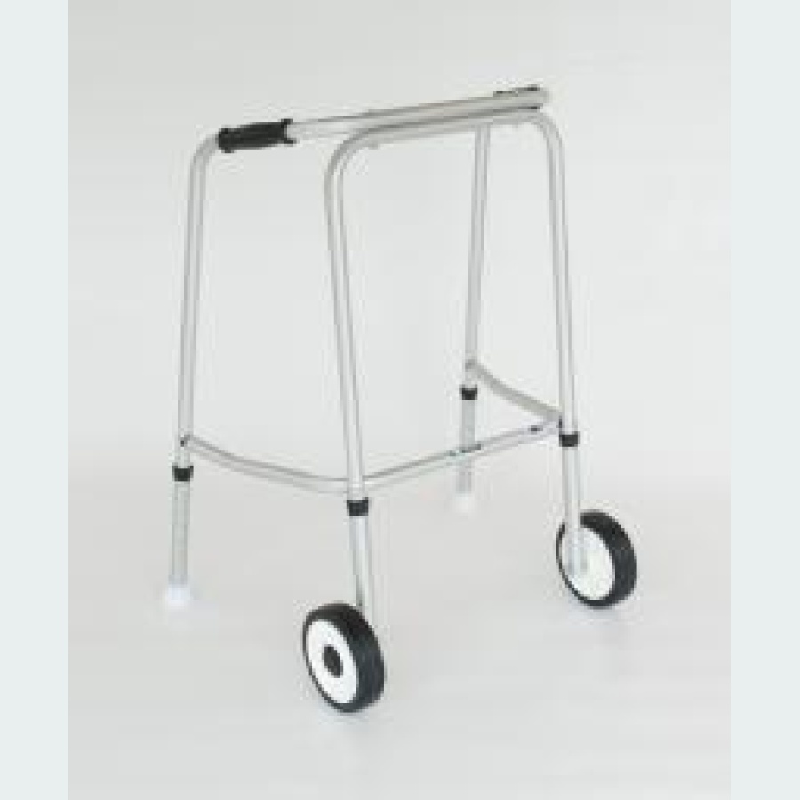 Standard Adjustable Walker - SHORT - 2 Wheels / 2 Glide Feet