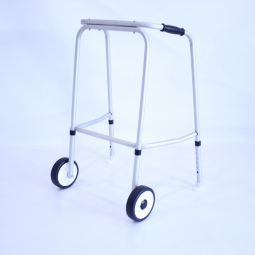 Standard Adjustable Walker - 2 Wheels / 2 Skis