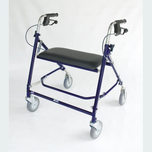 Super Giant Rehab Walker with Standard Handles Brakes & Seat 2 Castors / 2 Wheels