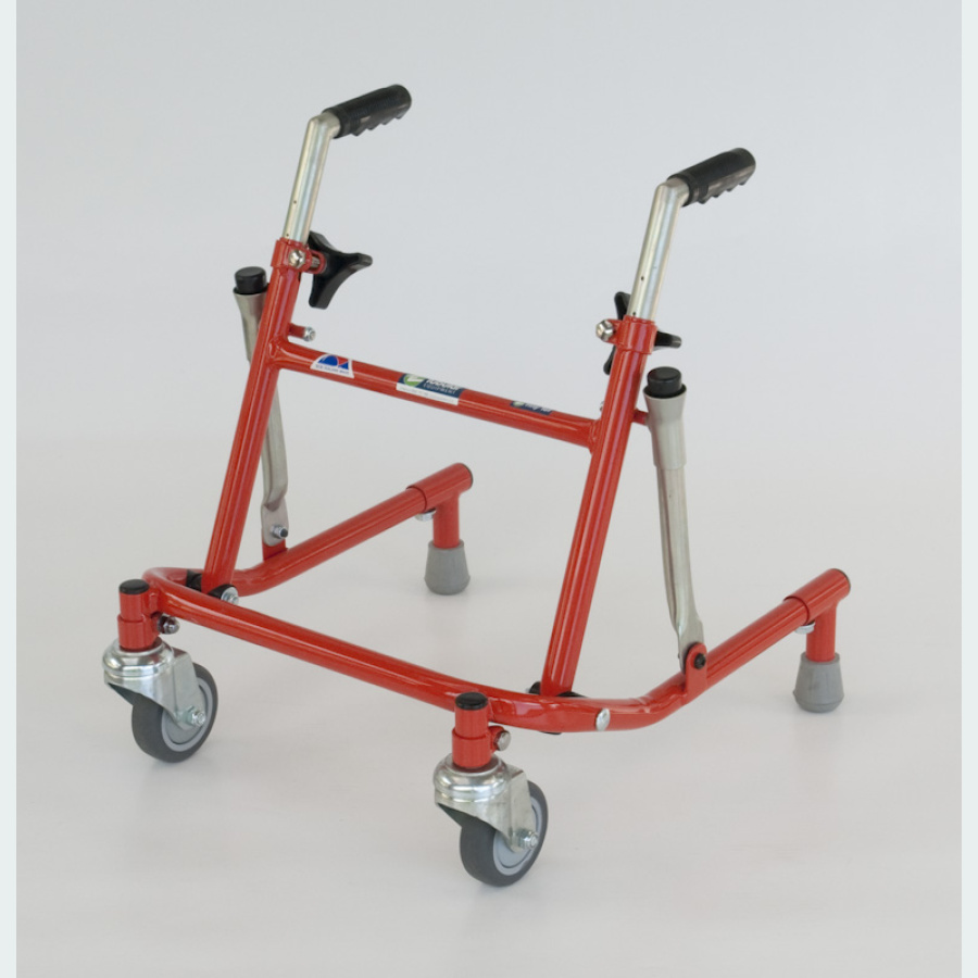 Tiny Tot Walker with Standard Handles - 2 Castors / 2 Rubber Feet