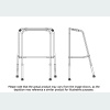 Bariatric Adjustable Walker - 4 Rubber Feet
