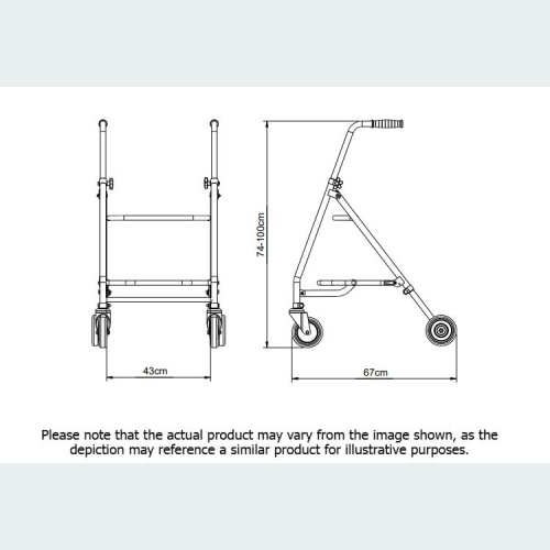 Rover Max Walker with Pulpit Top - 2 8" Castors / 2 8" Wheels Rover Max Walker with Pulpit Top - 2 8" Castors / 2 8" Wheels