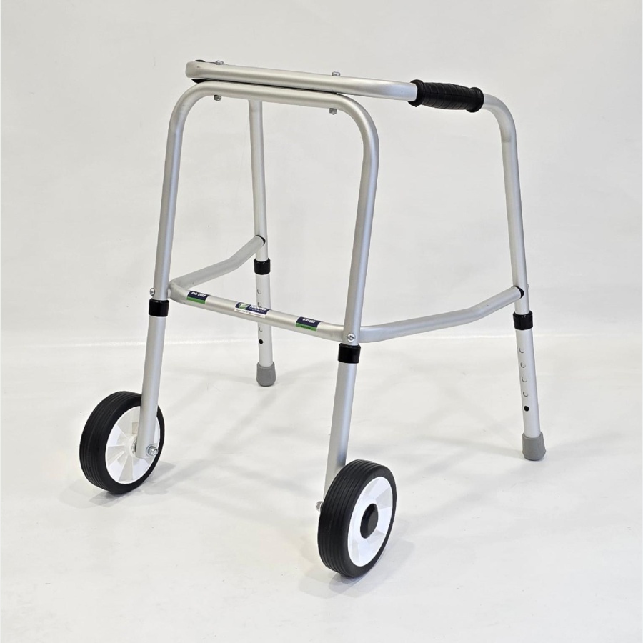 Junior Adjustable Walker - 2 Wheels / 2 Rubber Feet