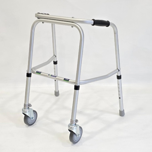 Junior Adjustable Walker - 2 Castors / 2 Rubber Feet