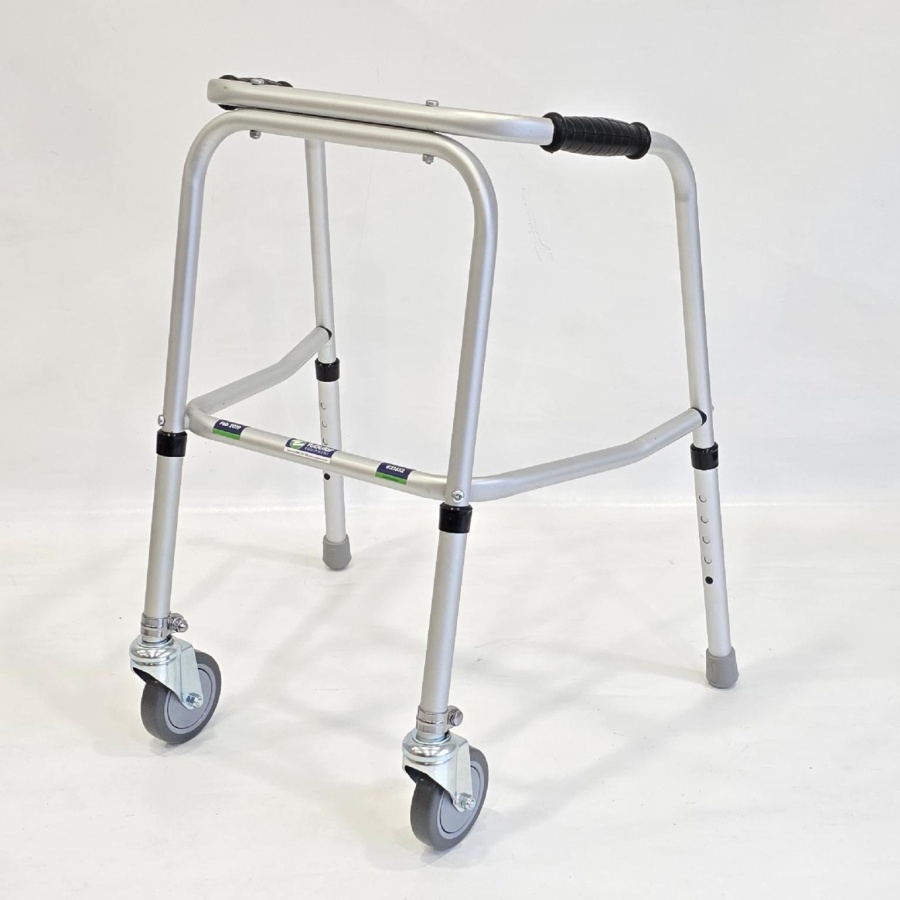 Junior Adjustable Walker - 2 Castors / 2 Rubber Feet