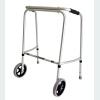 Bariatric Adjustable Walker - 2 Wheels / 2 Rubber Feet