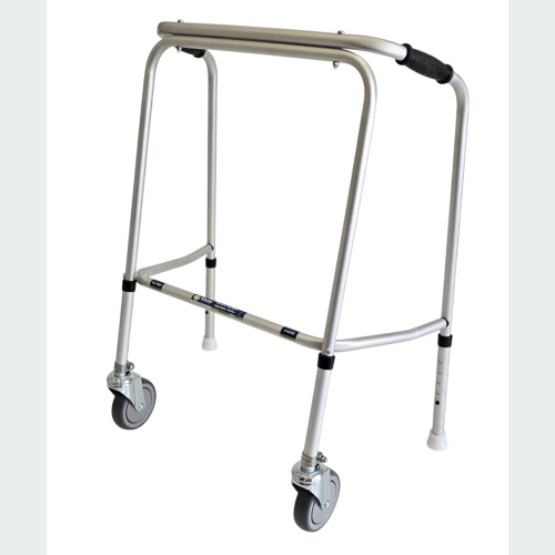 Bariatric Adjustable Walker - 2 Castors / 2 Glide Feet