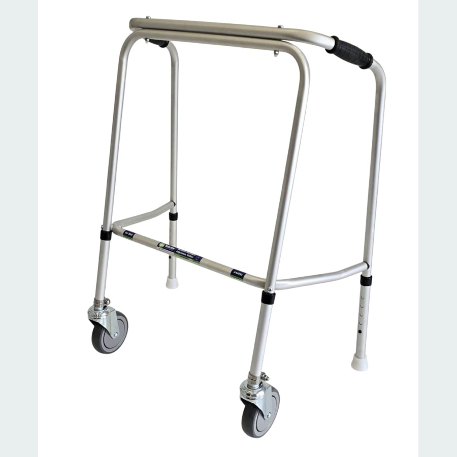 Bariatric Adjustable Walker - 2 Castors / 2 Glide Feet