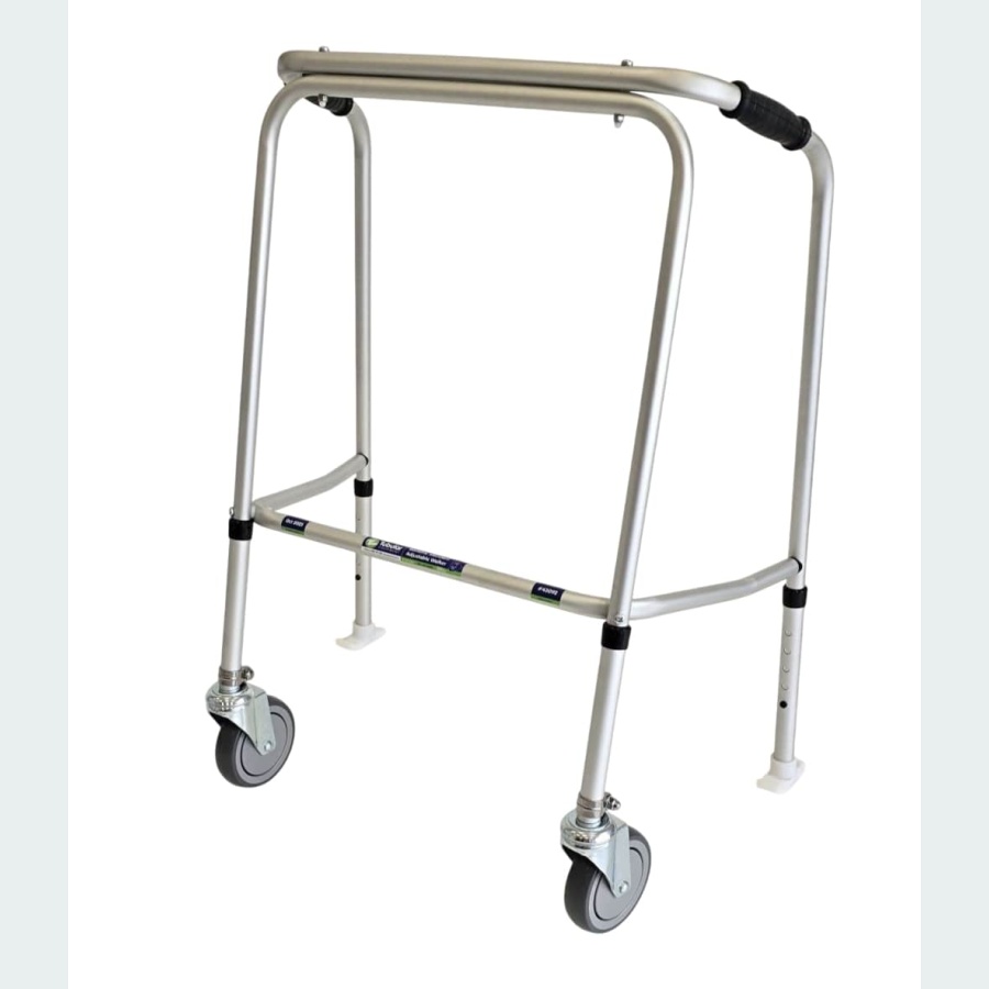 Bariatric Adjustable Walker - 2 Castors / 2 Skis