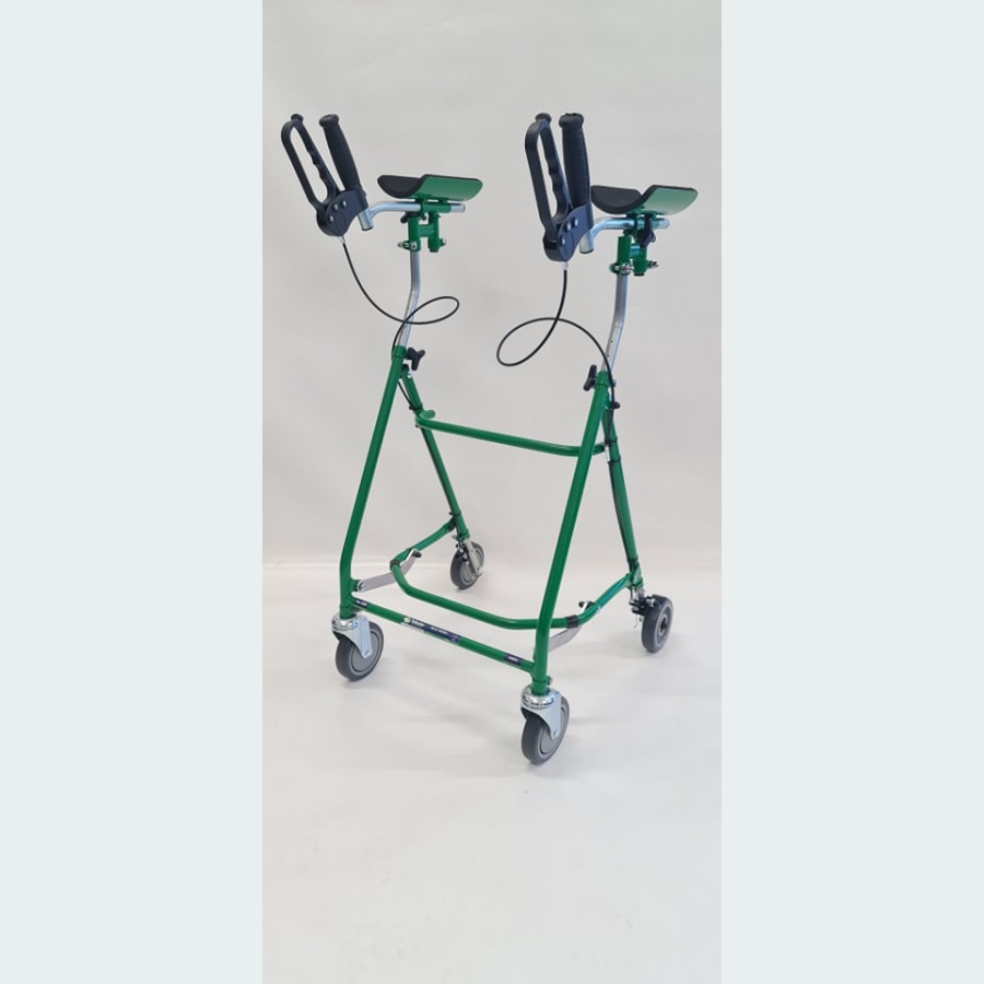 Rover Walker with Forearm Troughs & Brakes - 2 Castors / 2 Wheels